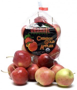 Melissa's Organic Crimson Gold Apples in the bag