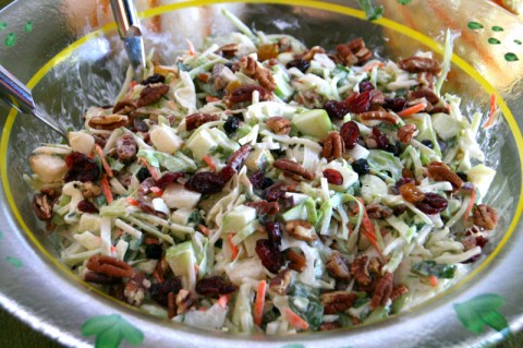 Triple Slaw with Apples, Pears and Pecans