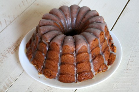 Apple and Pecan Coffee Cake with Browned Butter Glaze