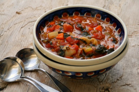 Loaded Vegetable Minestrone Soup