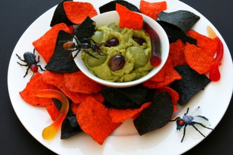 Gory Green Monster Eyeball Dip for Halloween on ShockinglyDelicious.com