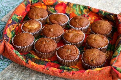 Pumpkin Apple Raisin Muffins