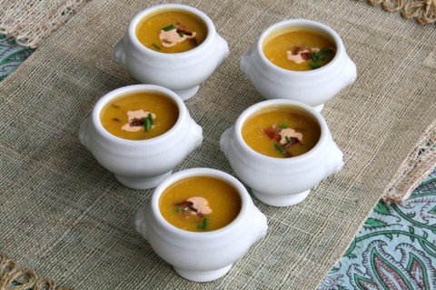 Pumpkin Soup with Chipotle Cream