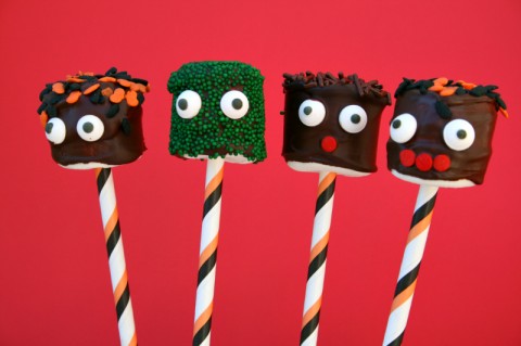 Monster Marshmallows for Halloween | ShockinglyDelicious.com