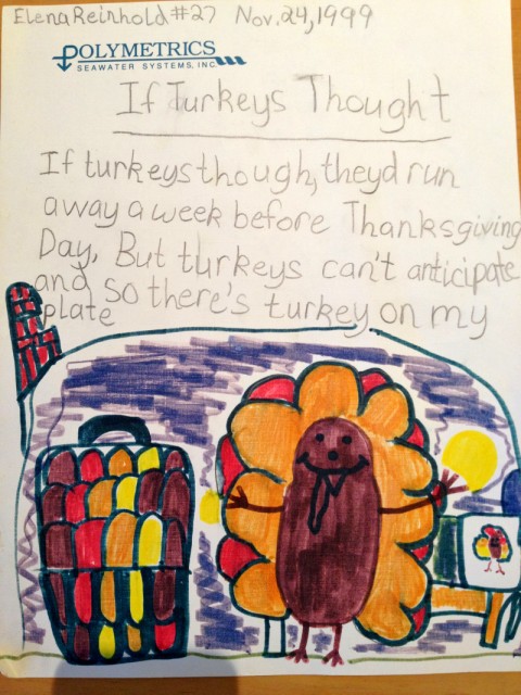 Elena turkey drawing