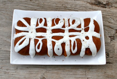 Eggnog Rum Pound Cake with Icing on Shockingly Delicious. Recipe: https://www.shockinglydelicious.com/?p=10608