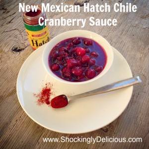 New Mexican Hatch Chile Cranberry Sauce. Recipe here: https://www.shockinglydelicious.com/?p=10411