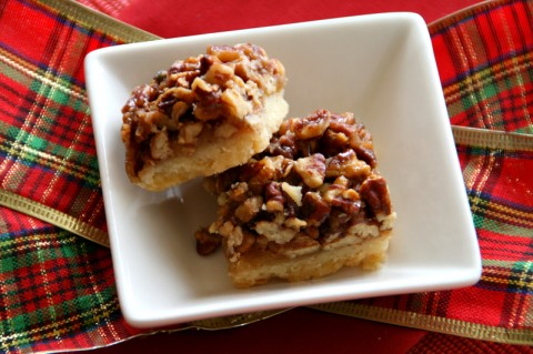 Best Ever Pecan Pie Bars. Recipe here: https://www.shockinglydelicious.com/?p=10780