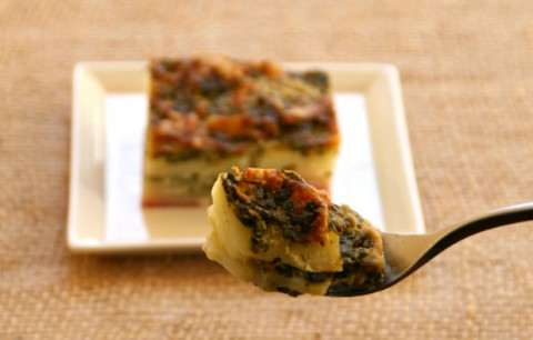 Spinach Gruyere Potato Gratin on Shockingly Delicious. Recipe here:  https://www.shockinglydelicious.com/?p=10960