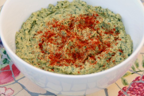 Kale and Garlic Hummus from Eating Rules