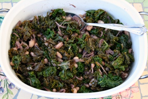 Braised Kale with Cannellini from Bumbleberry Breeze