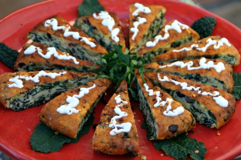 Caramelized Onion and Kale Frittata from Baking and Cake Art