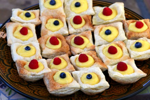 Meyer Lemon Curd Puff Pastry Tarts from Black Girl Chef's Whites