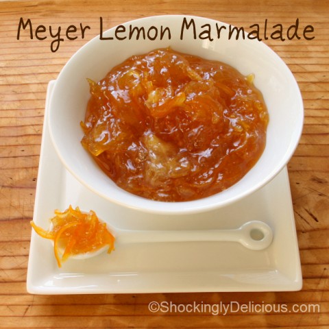 Meyer Lemon Marmalade on Shockingly Delicious. Recipe here: https://www.shockinglydelicious.com/?p=11346