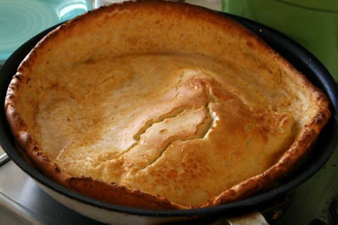 Dutch Baby Oven Pancake out of the oven