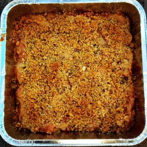 Carrot Gratin of the Gods baked and out of the oven on Shockingly Delicious