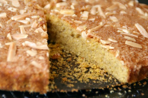 Almond Polenta Cake on Shockingly Delicious