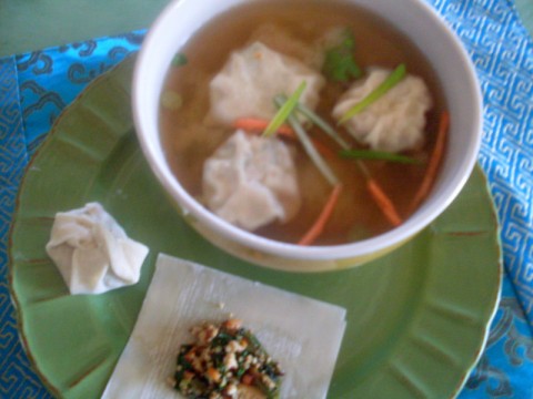 Miso Won Ton Soup from Adventures with Nancy Rose