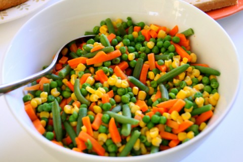 Frozen veggies from In Erika's Kitchen