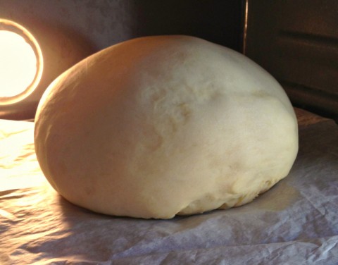 Grammy's Italian Easter Bread in the oven on Shockingly Delicious