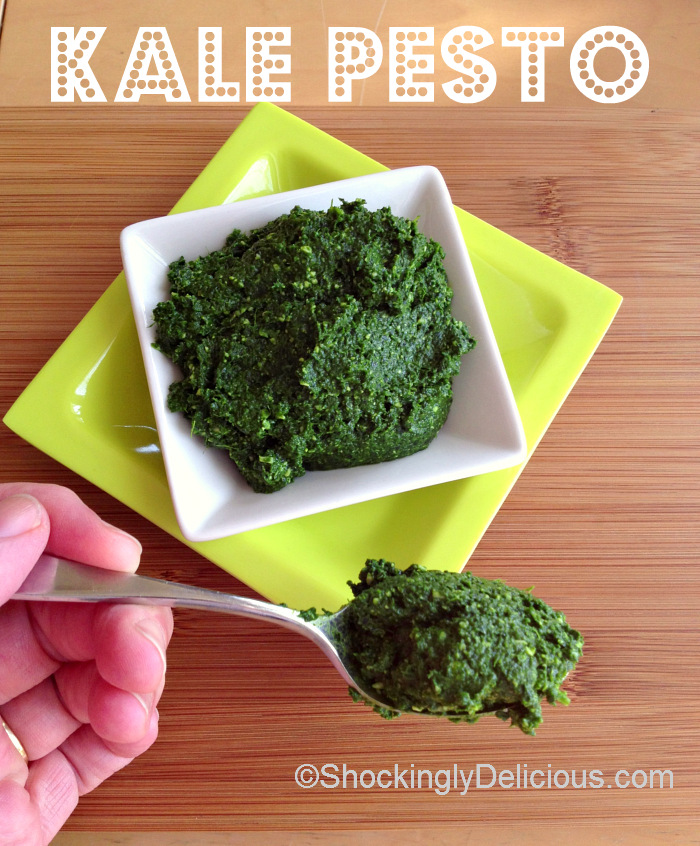 Kale Pesto on Shockingly Delicious