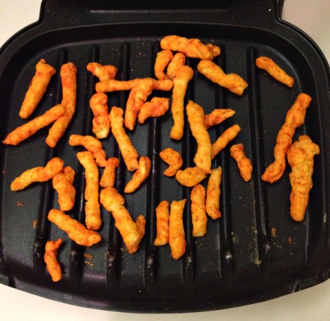 Cheetos on the George Foreman on Shockingly Delicious