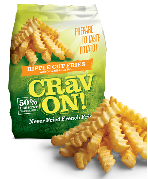 CravOn Ripple Cut Fries on Shockingly Delicious