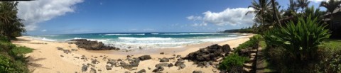 North Shore of Oahu panorama on Shockingly Delicious