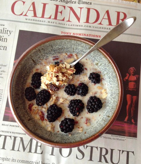 Homemade Nutty Oat Cold Cereal on Shockingly Delicious