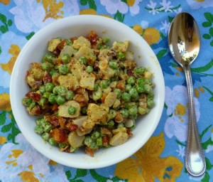 Cold Pea Salad on Shockingly Delicious