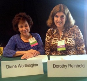 Diane Worthington and Dorothy Reinhold at Camp Blogaway Diane Worthington and Dorothy Reinhold at Camp Blogaway