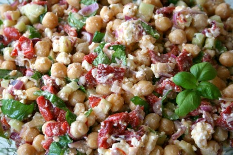 Ten-Minute Chickpea Salad on Shockingly Delicious