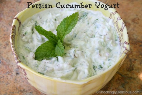 Persian Cucumber Yogurt on Shockingly Delicious