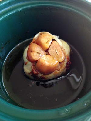 Caramelized Garlic in the Crock-Pot on Shockingly Delicious