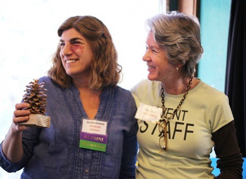 Dorothy Reinhold of Shockingly Delicious wins Golden Pine Cone Award at Camp Blogaway 2013