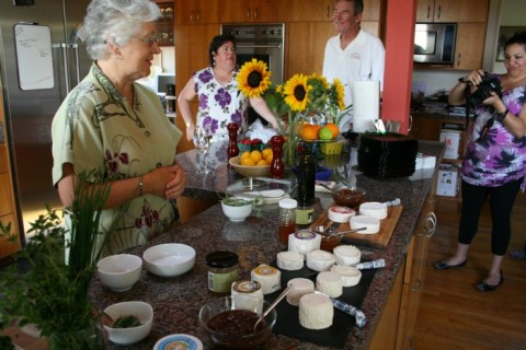 Jennifer Bice teaching goat cheese on Shockingly Delicious