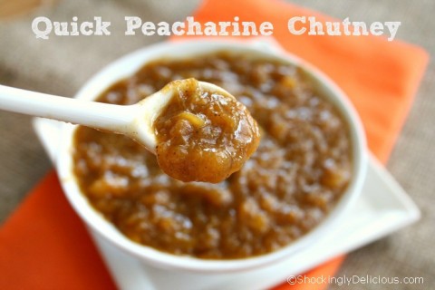 Quick Peacharine Chutney on Shockingly Delicious