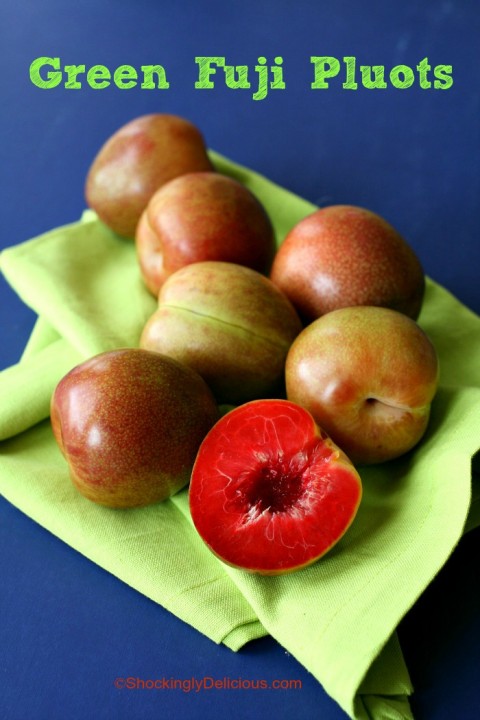 Green Fuji Pluots on Shockingly Delicious