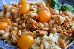 Sun-Dried Tuna Italian Rice Bowl on Shockingly Delicious