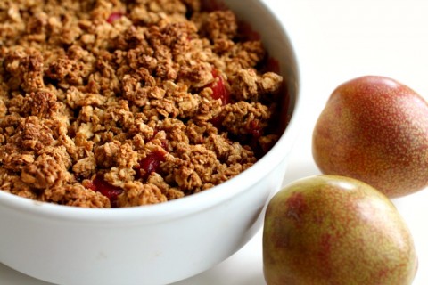 Three-Ingredient Pluot Crisp on Shockingly Delicious