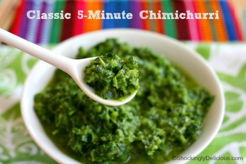 Classic 5-Minute Chimichurri Sauce on Shockingly Delicious