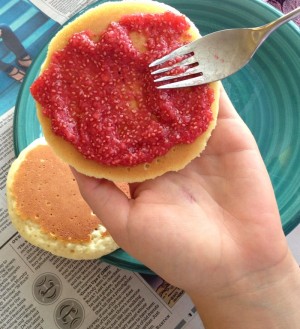 Raw Strawberry-Vanilla Chia Jam on Shockingly Delicious