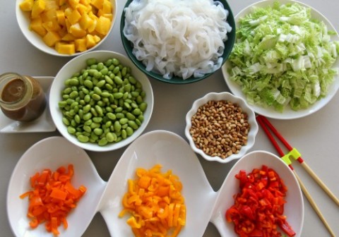 Do-It-Yourself Asian Noodle Salad on Shockingly Delicious