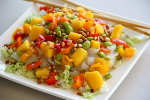 Do-It-Yourself Asian Noodle Salad on Shockingly Delicious