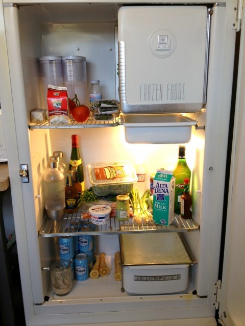 Chef Stefan Richter's refrigerator on Shockingly Delicious