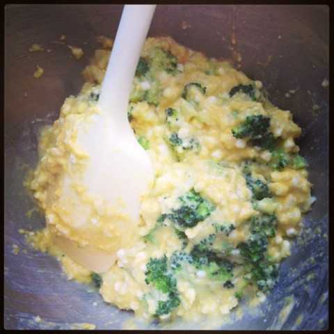 Broccoli Cornbread on Shockingly Delicious