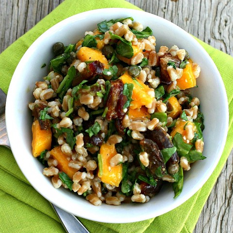 Farro Date Salad