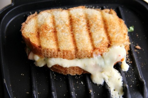 Sweet Hot Grilled Cheese Turkey Sandwich on Shockingly Delicious