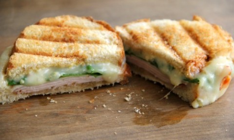 Sweet Hot Grilled Cheese Turkey Sandwich on Shockingly Delicious