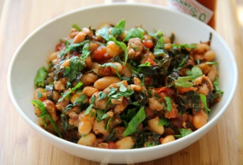 Spicy Smoky Chicken Kale Stew on Shockingly Delicious